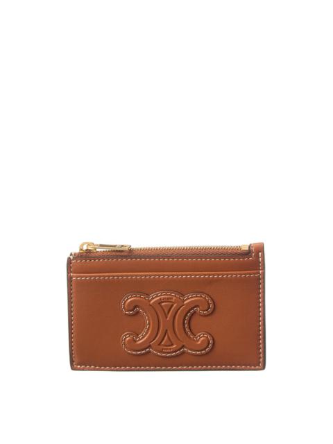 CELINE CELINE Zipped Leather Card Holder