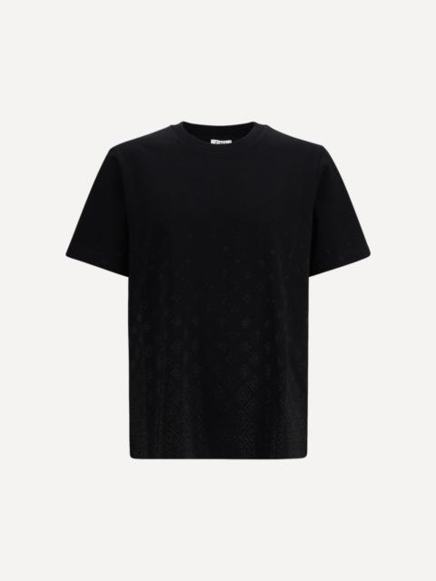 CASABLANCA Degrade monogram made out of crystals short-sleeve T-shirt