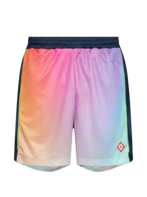CASABLANCA Casablanca Men Shorts With Faded Effect And Logo