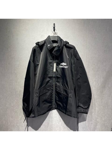 BALENCIAGA Balenciaga 3B logo printed zip-up jacket