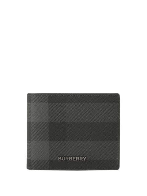 Burberry burberry Check Slim Bifold Wallet in Charcoal at Nordstrom