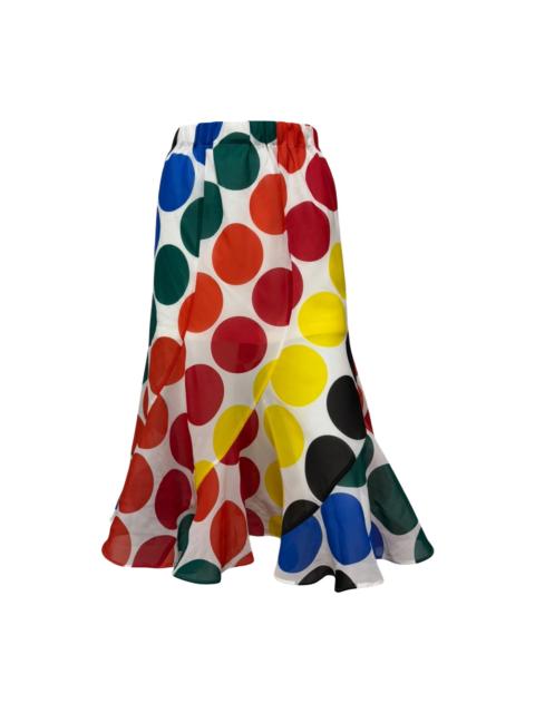 Junya Watanabe JUNYA WATANABE Spring Summer 2001 Polka Dot Midi Skirt