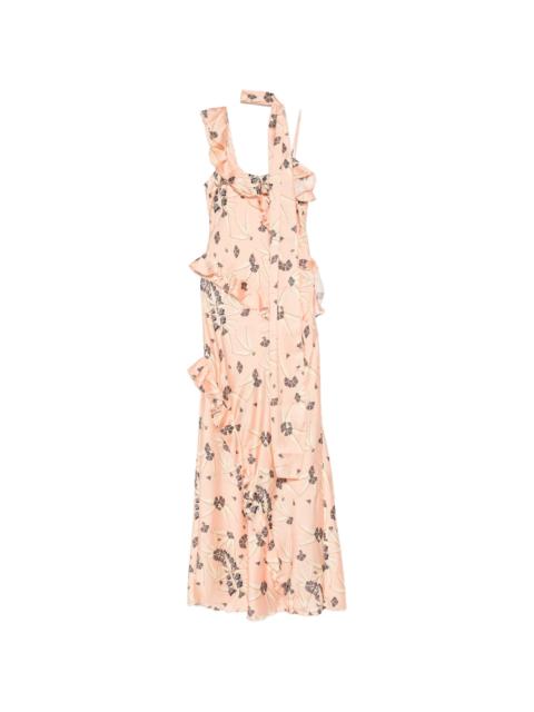 SIEDRÉS Siedres Monica Ruffled Floral Maxi Dress