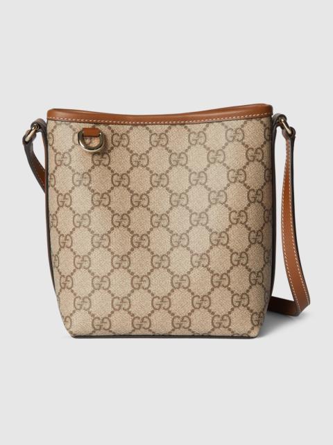GUCCI GG Emblem nano bucket bag