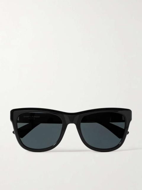 D-frame acetate sunglasses Black