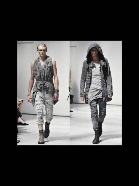 Julius SS11 Runway Julius Chaos Destroy Cropped Jeans