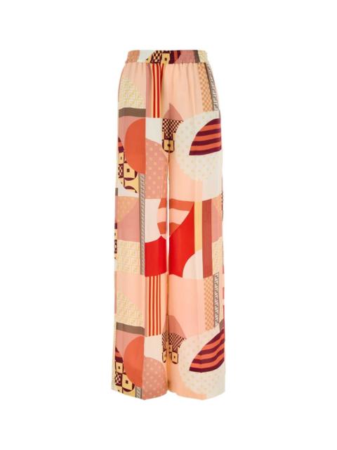 FENDI Fendi Women Printed Crepe Pyjama Pant