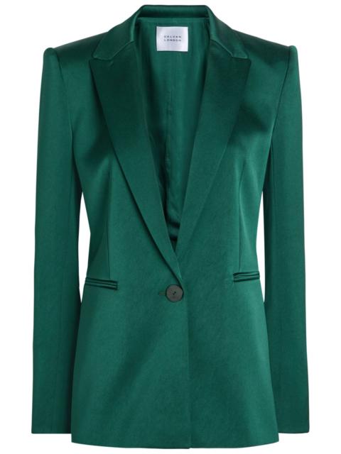 GALVAN Galvan Sculpted Satin Blazer