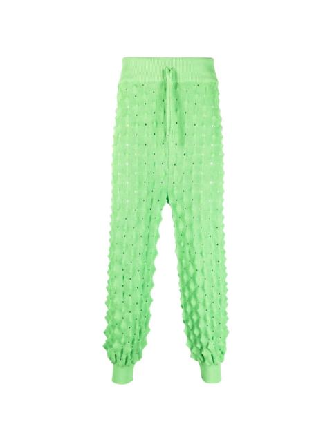 HENRIK VIBSKOV TRANSPARENT SPIKE KNIT PANT - GREEN SPIKE