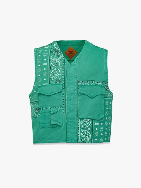 MCM MCM x KASINA Bandana Monogram Gilet in Oxford Cotton
