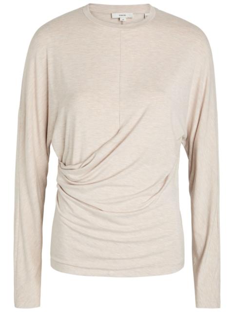 Vince Vince Draped Stretch-jersey top