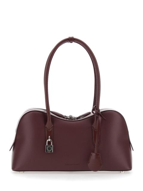 Stella McCartney Stella Mccartney Women 'Ryder' Bordeaux Handbag With Two Top Handles And Front Padlock Detail With L