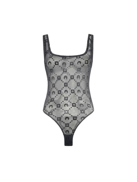 Marine Serre Recycled Mesh Flock Bodysuit