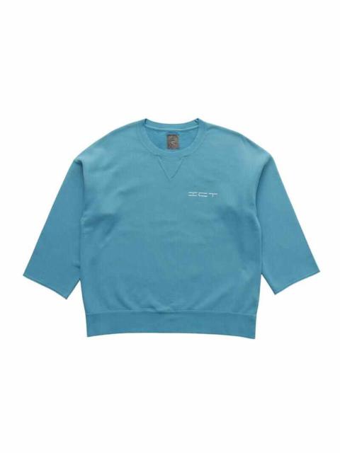 visvim JUMBO SB SWEAT 3/4 DMGD BLUE