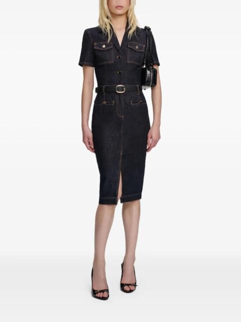self-portrait Denim Midi Dress