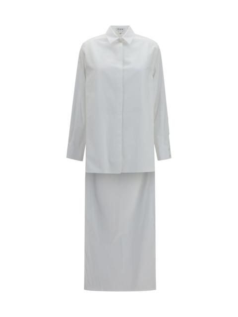 Alaïa Alaïa Asymmetric Cotton Poplin Shirt White Women