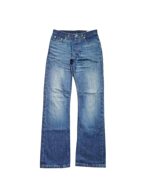 Button Fly Classic Straight Jeans