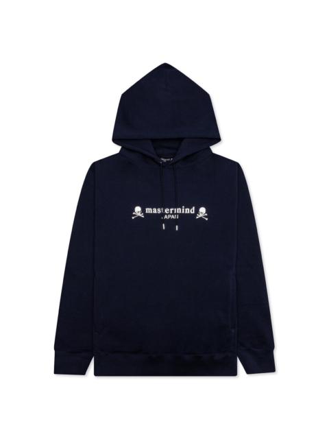 mastermind JAPAN LOGO AND SKULL HOODIE - NAVY