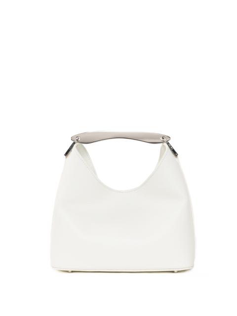 Elleme Small Boomerang Pebbled Leather White