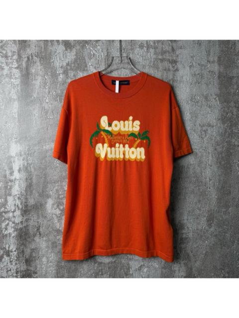 Louis Vuitton Louis Vuitton Palm Tree Letter Knit Short-Sleeve