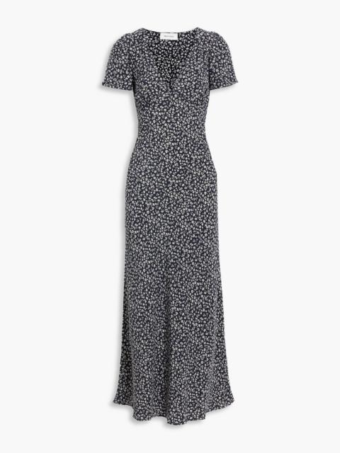 MATTEAU Floral-print silk maxi dress