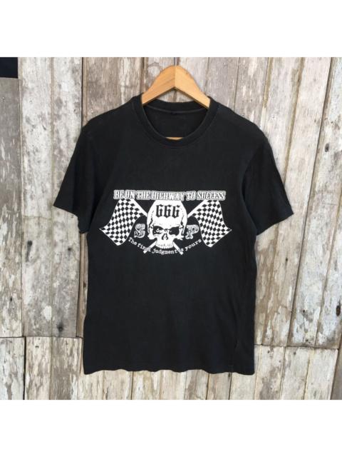 Other Designers Skulls - Thrashed Faded Sex Pot Revenge By The Roadside Skull Tee