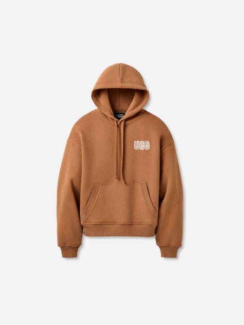 UGG ® Women's ® Logo Hoodie Cotton Blend in Chestnut