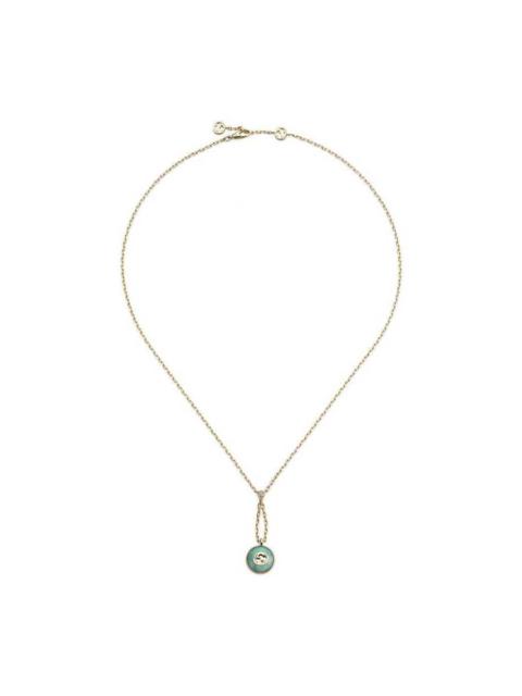 GUCCI Gucci Interlocking 18k Yellow Gold Pendant Necklace - YBB832009001
