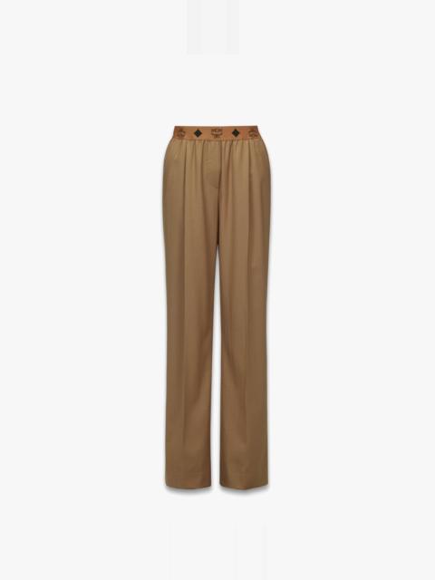MCM Monogram Pants in Wool Twill