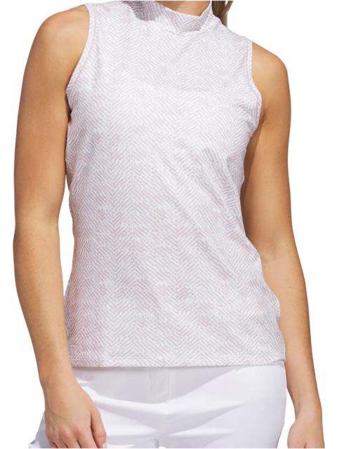 adidas adidas Women's Ultimate365 Textured Mock Neck Sleeveless Golf Polo