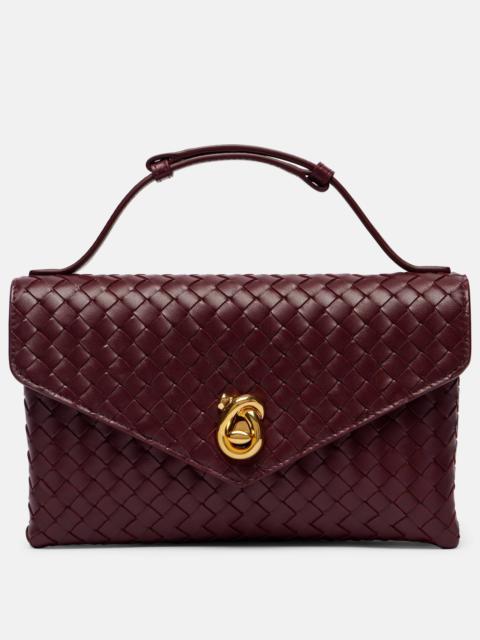 Knot Lock leather crossbody bag