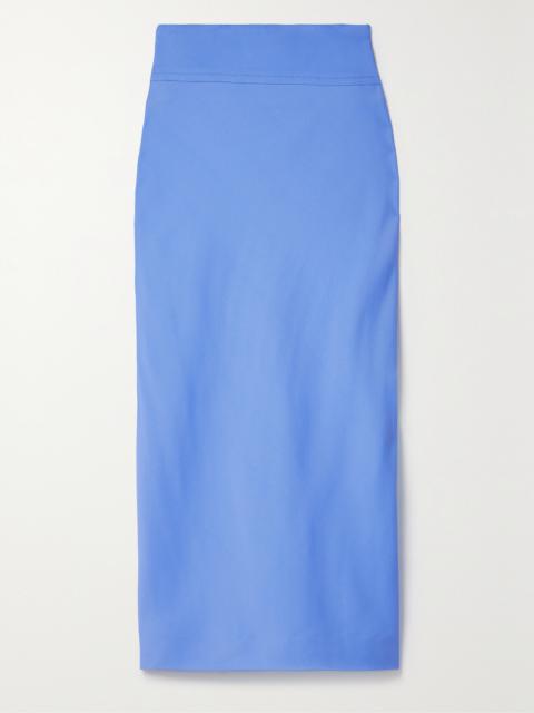 Another Tomorrow + Net Sustain Crepe Midi Skirt