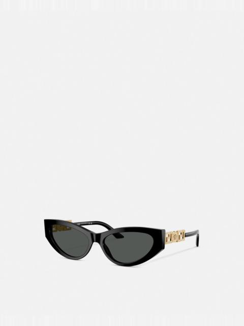 VERSACE Greca Strass Cat-Eye Sunglasses