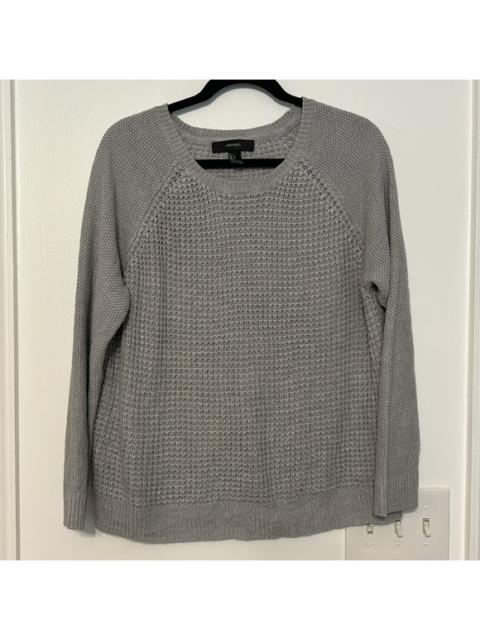 Other Designers Forever 21 Grey Popcorn Waffle Knit Sweater