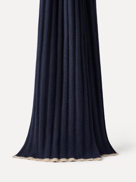 Brunello Cucinelli Cashmere rib knit scarf
