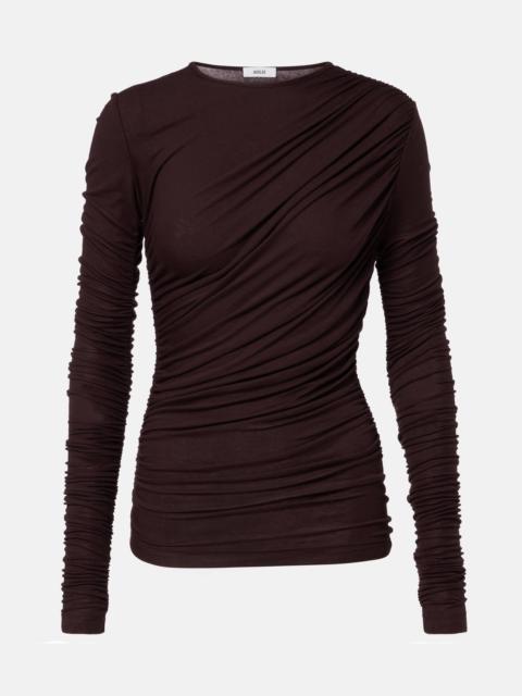 AGOLDE Tania Twist ruched top