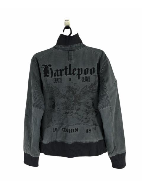 Other Designers If Six Was Nine - Rare SALVAGE UNION Skull Tatto Biglogo Bomber Jacket