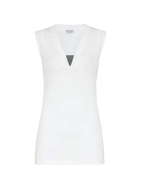 Brunello Cucinelli White Tops - Vests & Tank Tops Women