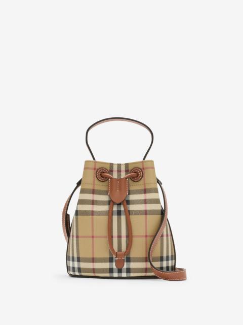 Burberry Mini Check Bucket Bag