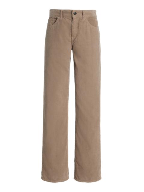The Row Carlyl Cotton Corduroy Pants brown