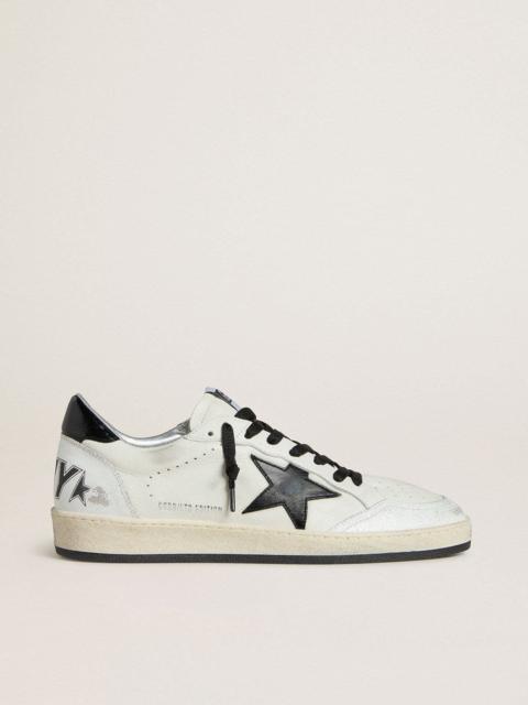 Golden Goose Women's Ball Star Wishes in nappa with black naplak star and heel tab