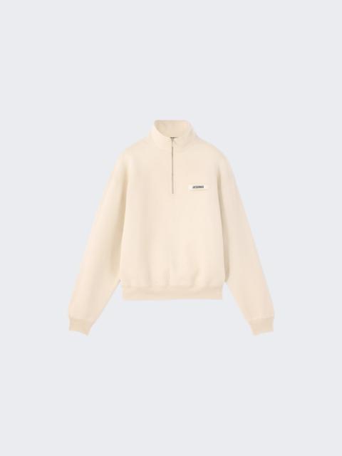 JACQUEMUS The Gros Grain Sweatshirt Beige