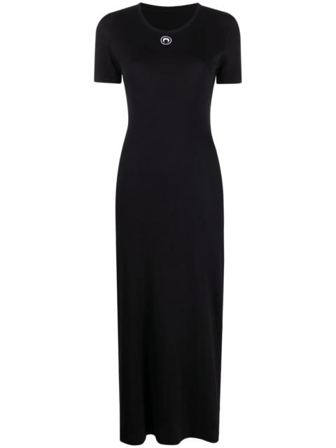 Marine Serre crescent moon-print T-shirt dress
