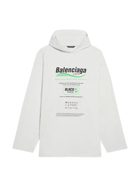 Men's Balenciaga FW21 Logo Alphabet Printing Loose White 662424TKVF89085