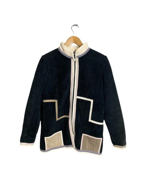 Other Designers Archival Clothing - Annike Karvinen homemade finland velvet zipper jacket