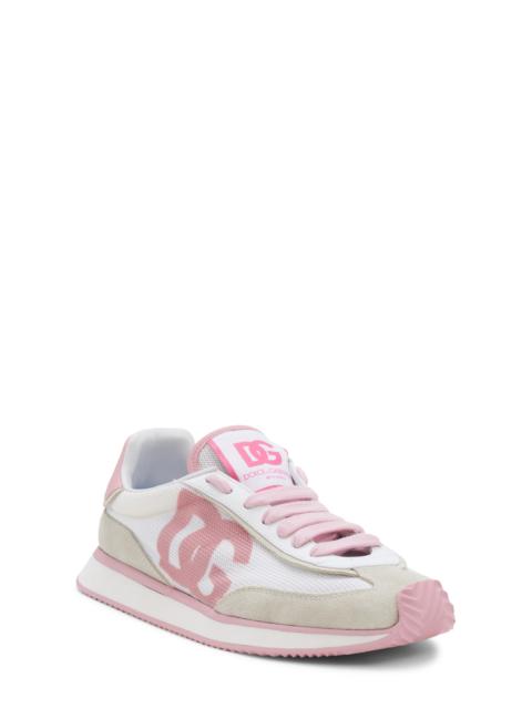 Dolce & Gabbana Dolce&Gabbana DG Cushion Sneaker in Bianco/Rosa at Nordstrom