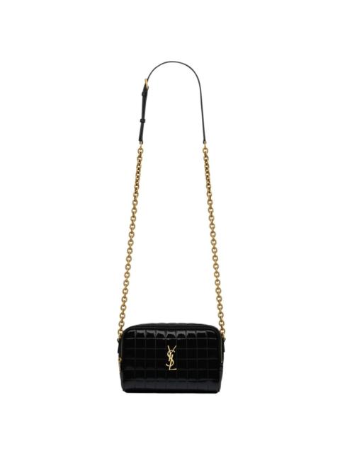SAINT LAURENT SAINT LAURENT Cassandre Black Shiny Canvas Camera Bag