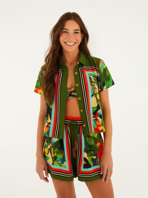 FARM RIO Bird Leaves Shorts