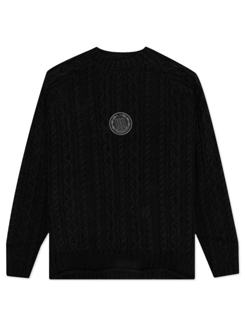 HONOR THE GIFT HTG CABLE KNIT JUMPER SWEATER - BLACK