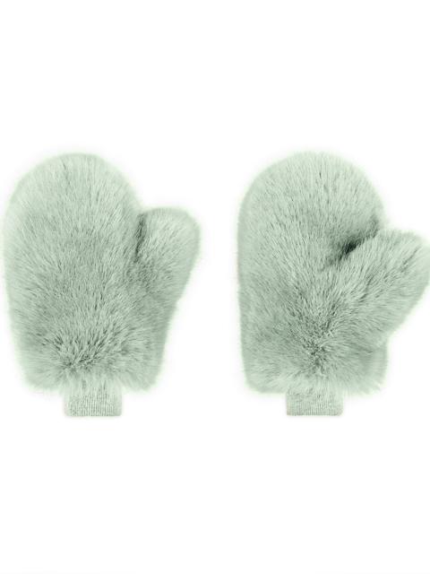 CYNTHIA ROWLEY Faux Fur Oversized Mittens